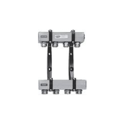 Rozdzielacz 1" stalowy z nyplami 1/2" x 3/4"